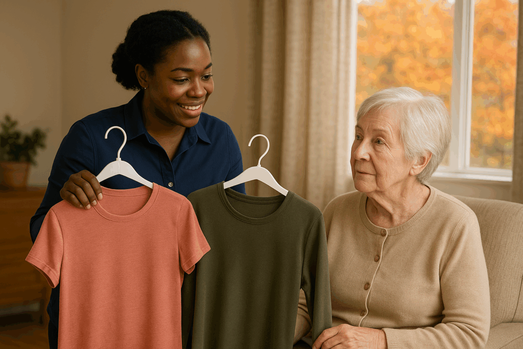 shirt choices Visual-Verbal-Touch Cuing and Why It's Important